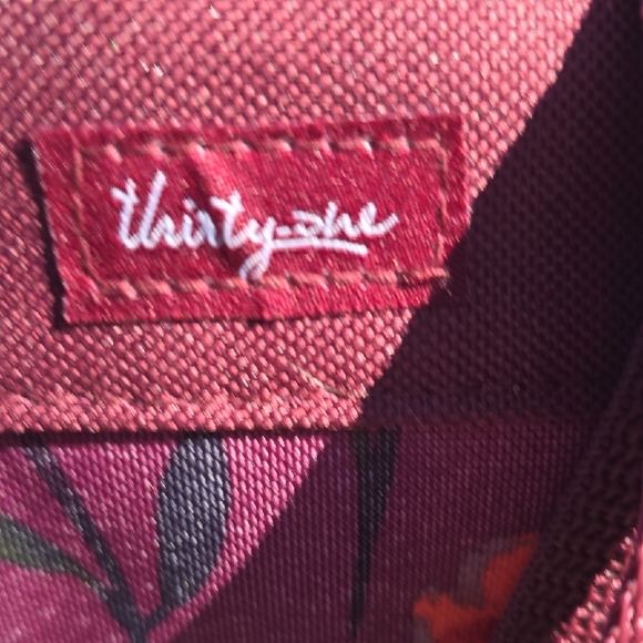 Floral Purple Tote Bag Thirty-One - Picture 3 of 6